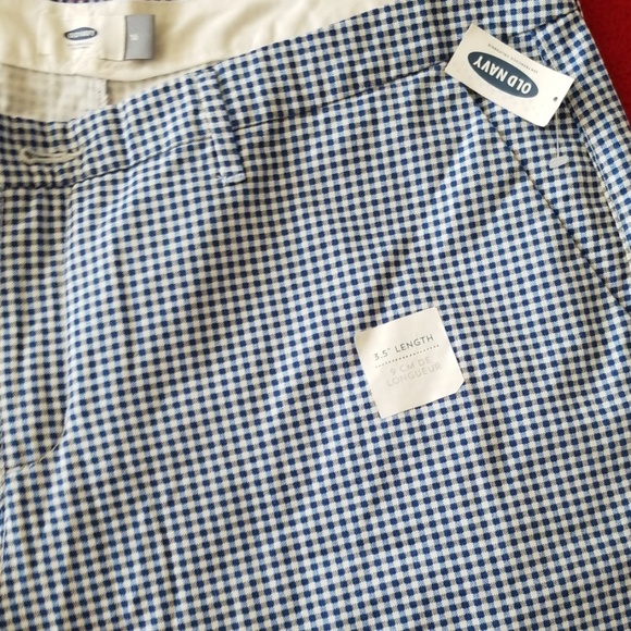 New Checkered shorts with pockets (Blue & White) - Picture 4 of 7